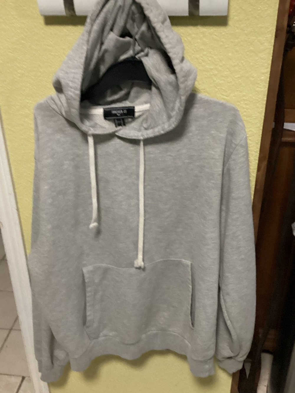 Forever 21 Light Gray Pullover Hoodie